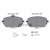 Bremsbelagsatz Scheibenbremse Textar 2298801 für Mercedes Benz für Mercedes Benz