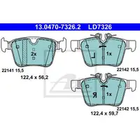 ATE 13.0470-7326.2 Ceramic Belagsatz
