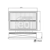FEBI BILSTEIN 176224 Luftfilter für VOLVO