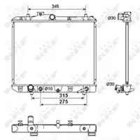 Kühler Motorkühlung Nrf 53158 für Opel für Suzuki für Vauxhall