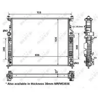 Kühler Motorkühlung Nrf 56074 Easy Fit für Mercedes Benz für Mercedes Benz