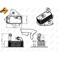 Ölkühler Motoröl Nrf 31343 Easy Fit für Alfa Romeo für Chrysler für Fiat