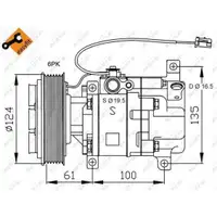 NRF 32233 Kompressor