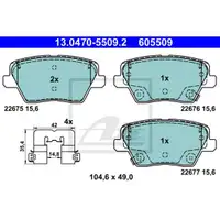 ATE 13.0470-5509.2 Ceramic Belagsatz