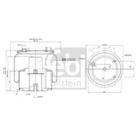 FEBI BILSTEIN 176793 Luftfederbalg für DAF