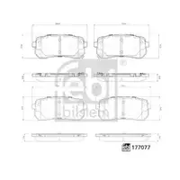 FEBI BILSTEIN 177077 Bremsbelagsatz