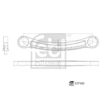 FEBI BILSTEIN 177101 Querlenker für CITROËN, PEUGEOT
