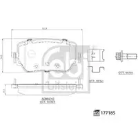 FEBI BILSTEIN 177185 Bremsbelagsatz
