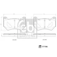 FEBI BILSTEIN 177186 Bremsbelagsatz