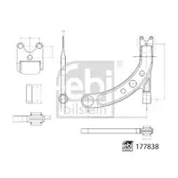 FEBI BILSTEIN 177838 Querlenker für FIAT, JEEP