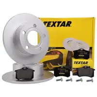 Textar Bremsenset Scheiben 245 mm voll Bremsbeläge hinten Passat 3B A6 Avant