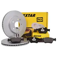 Textar Bremsenset Scheiben 288 mm Bremsbeläge Warnkontakte vorn E-Klasse W210