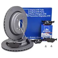 ATE Bremsenset Scheiben 298 mm belüftet Bremsbeläge Warnkontakt hinten 5er E39