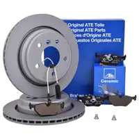 ATE Bremsenset Scheiben Ceramic Bremsbeläge Warnkontakt hinten 5er Touring E39