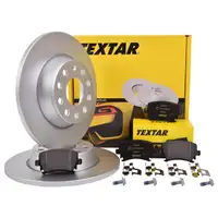 Textar Bremsenset Bremsscheiben 282 mm voll Bremsbeläge hinten Passat 3C