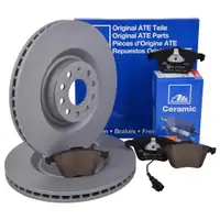 ATE Bremsenset Scheiben 345 mm Ceramic Bremsbeläge Warnkontakt vorn Passat 3C