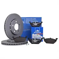 ATE Bremsenset Scheiben 256 mm belüftet Bremsbeläge vorn Golf 4 A3 8L