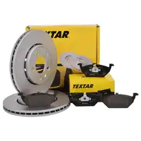 Textar Bremsenset Scheiben 256 mm belüftet Bremsbeläge vorn Golf 4 A3 8L