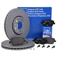 ATE Bremsenset Bremsscheiben 288 mm belüftet Bremsbeläge vorn Polo 4 9N