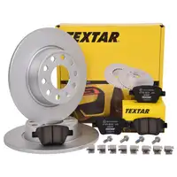 Textar Bremsenset Bremsscheiben 272 mm voll Bremsbeläge hinten Touran 1T A3 8P