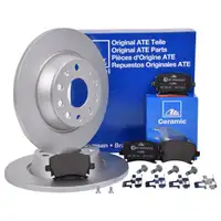 ATE Bremsenset Scheiben 282 mm voll Ceramic Bremsbeläge hinten Touran 1T A3 8P