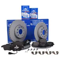 Original ATE Set Scheiben Ø288 vorn Ø256 hinten Beläge Audi ohne elektr. Festste