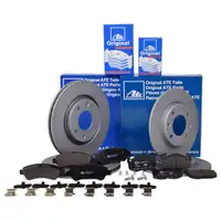 ATE Set Scheiben Ø266 vorn Ø247 hinten belüftet Beläge Citroen Xsara Peugeot
