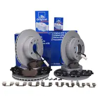 ATE Set Scheiben Ø284 vorn Ø280 hinten belüftet Bremsbeläge WK BMW 1er E81 E87