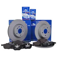 ATE Set Bremsscheiben Ø300 vorn Ø280 hinten Bremsbeläge Ford Kuga II C-Max II