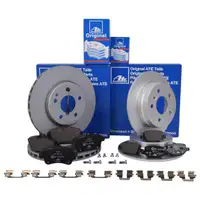 Original ATE Set Scheiben Ø288 vorn Ø258 hinten Bremsbeläge WK Mercedes A-Klasse