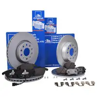 ATE Set Scheiben Ø312 vo Ø282 hi Beläge VW Audi Skoda Seat m. elek. Feststellbr.