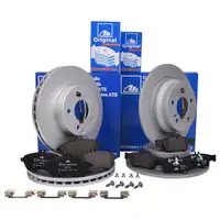 ATE Set Scheiben Ø295 vorn Ø300 hinten Bremsbeläge WK Mercedes E-Klasse