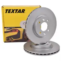 Original TEXTAR 92292103 Bremsscheiben 2 Stück vorne für RENAULT