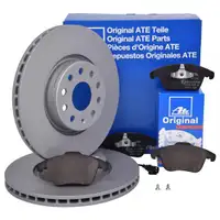 ATE Bremsenset Bremsscheiben Ø312 belüftet Bremsbeläge vorn VW Tiguan Audi Q3