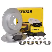 Textar Bremsenset Scheiben Ø240 voll 4-Loch Beläge hi. Opel Astra Meriva Combo