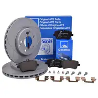 ATE Powerdisc Bremsenset Scheiben Ø288 belüftet Beläge Ceramic WK vorn Mercedes