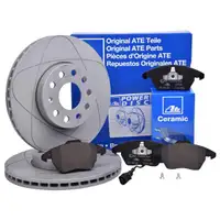 ATE Powerdisc Bremsenset Bremsscheiben Ø288 belüftet Beläge Ceramic vorn Skoda