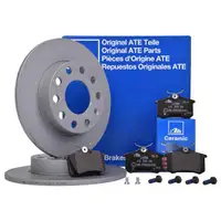 ATE Bremsenset Bremsscheiben Ø245 voll Beläge Ceramic hinten Audi A4 Seat Exeo