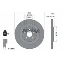 Textar Bremsenset Bremsscheiben Ø356 belüftet Bremsbeläge hinten Audi A6 A7