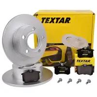 Textar Bremsenset Bremsscheiben Ø245 voll Bremsbeläge hinten Audi A6