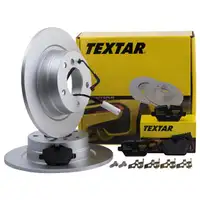 Textar Bremsenset Scheiben Ø296 voll Beläge WK hinten BMW 1er 3er
