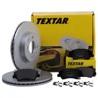 Textar Bremsenset Bremsscheiben Ø256 belüftet Beläge vorn KIA Hyundai 14 Zoll
