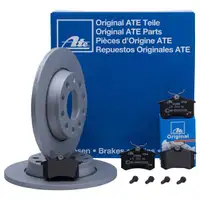ATE Bremsenset Bremsscheiben Ø255 voll Bremsbeläge hinten Audi Seat