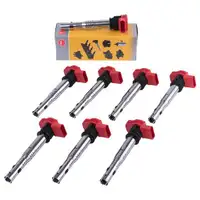 Original 8x NGK Zündspule Audi A4 A5 A6 A8 Q5 Q7 Porsche VW