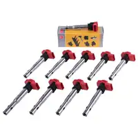 Original 10x NGK Zündspule Audi A4 A5 A6 A8 Q7 Porsche VW