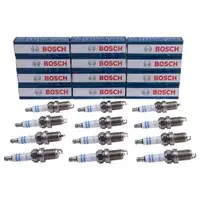12x Bosch Zündkerze Mercedes W163 W220 W203 W210 Bitte Abgrenzung beachten!