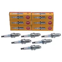 6x NGK 2397 Zündkerze Audi 80 100 A4 (B5) A6 C4 + Avant Coupe 2.6 + 2.8 + quattro