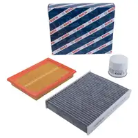 BOSCH Filterset Luftfilter + Ölfilter + Innenraumfilter Ford Fiesta 1.25 EFI
