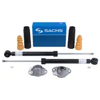 2x SACHS Stoßdämpfer Hinterachse Gasdruck + Domlager + Staubschutz VW Baujahr !
