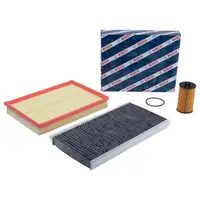 BOSCH Filterset Luftfilter + Ölfilter + Innenraumfilter Opel Corsa C 1.2 75PS